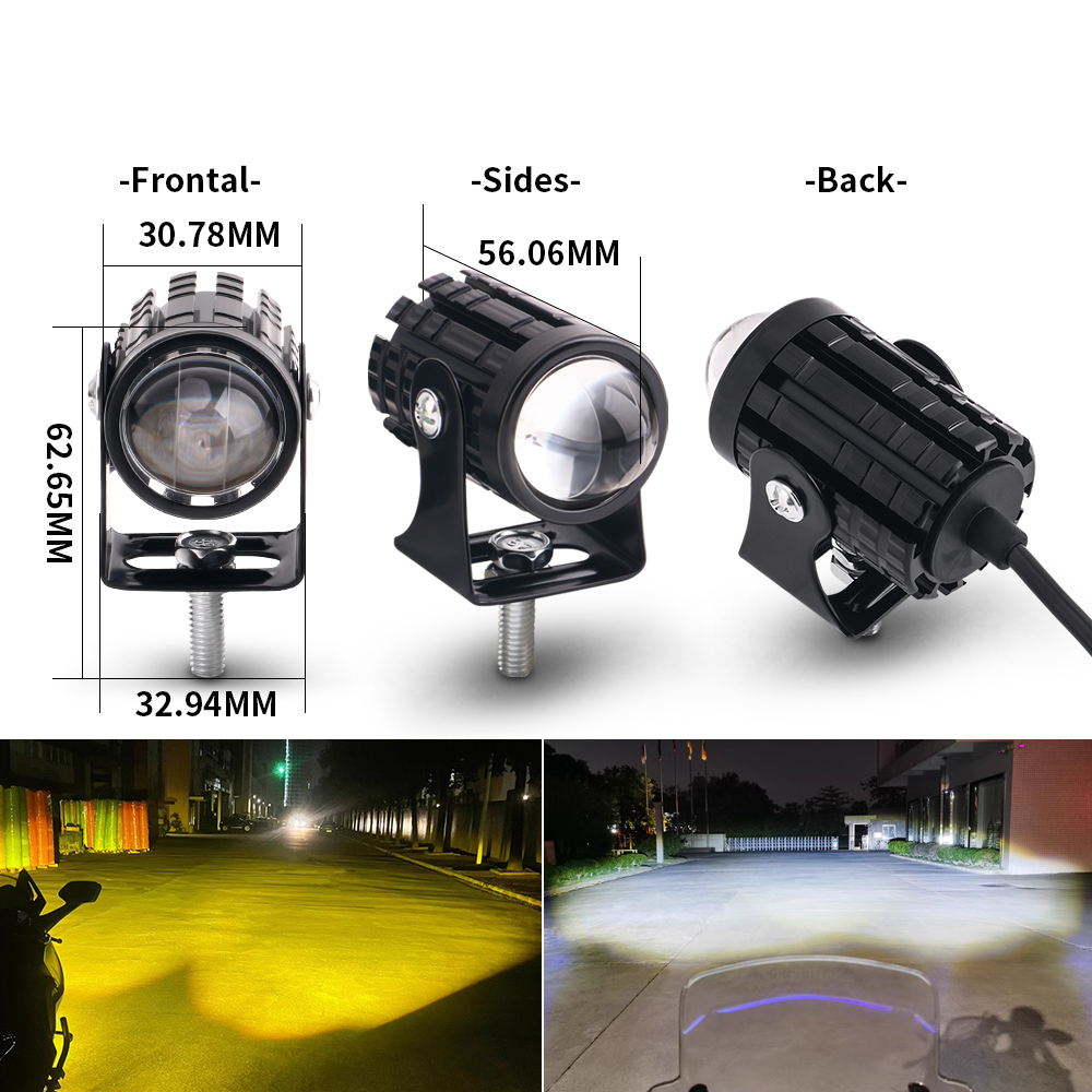 2PCS Universal Motorcycle LED  - Projector Lamp Replacement ulasan dan harga