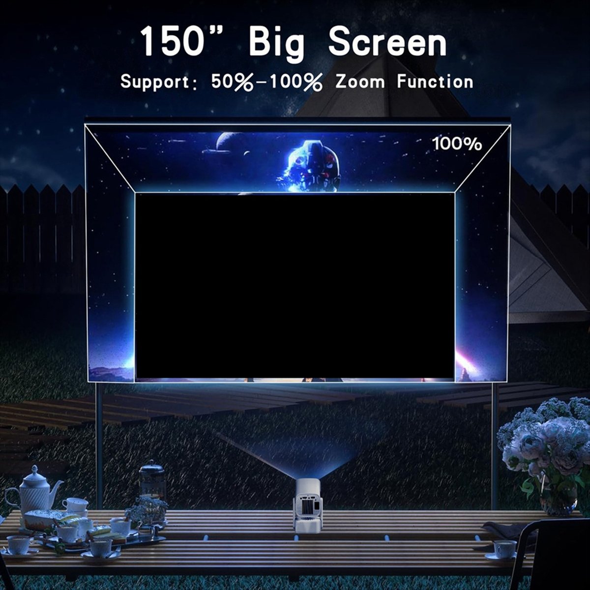 *ONE DAY Y7S Mini Smart Projec - Home Cinema Today ulasan dan harga