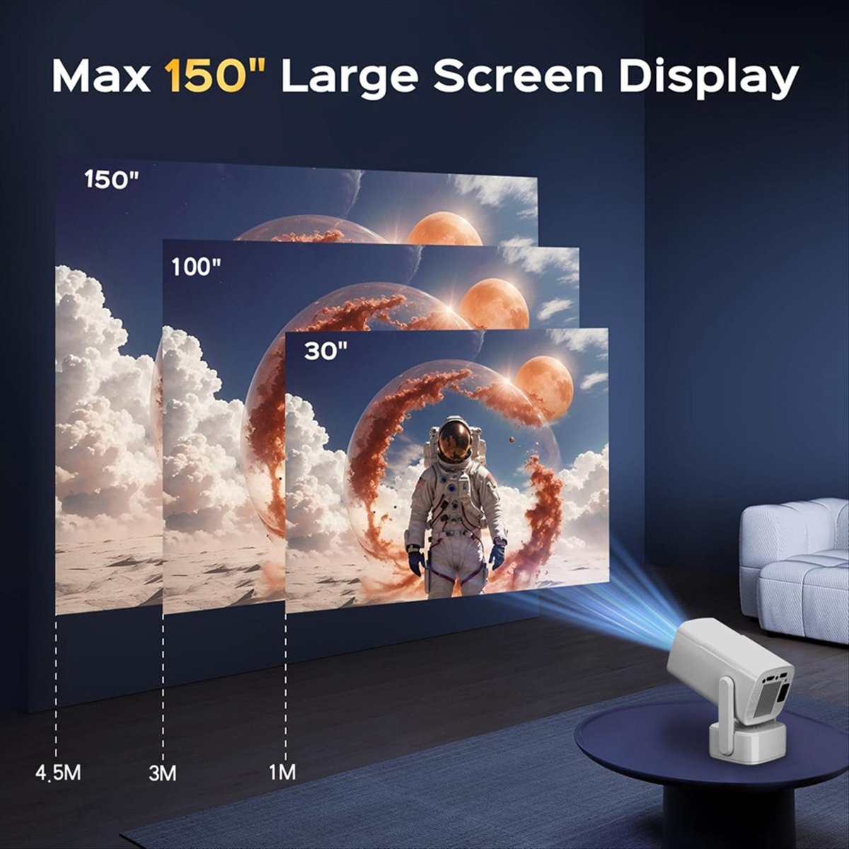 *ONE DAY Y7S Mini Smart Projec - Home Cinema Today ulasan dan harga