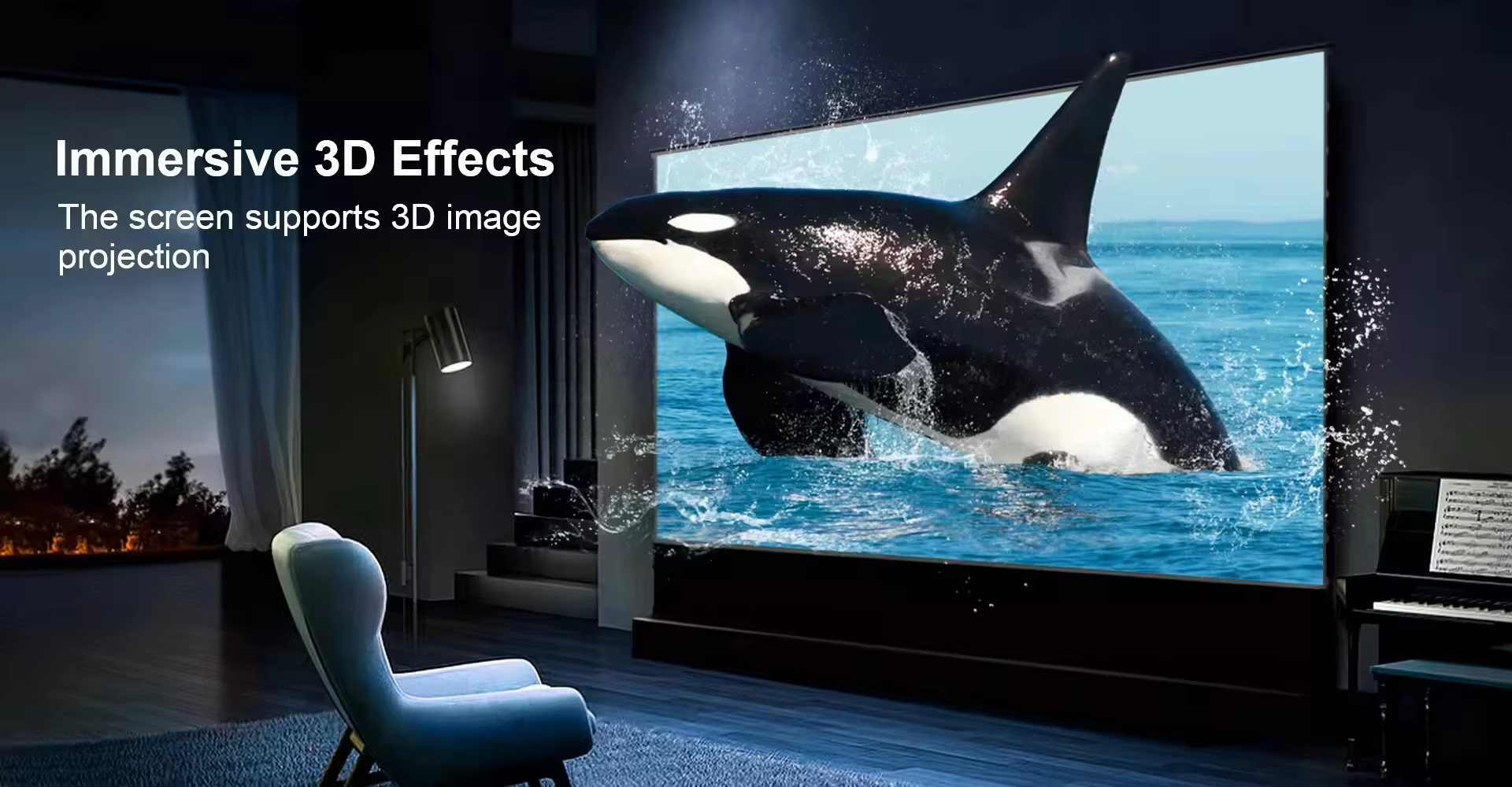 2025 MAX White Cinema 8K For A - Home Cinema Flooring ulasan dan harga