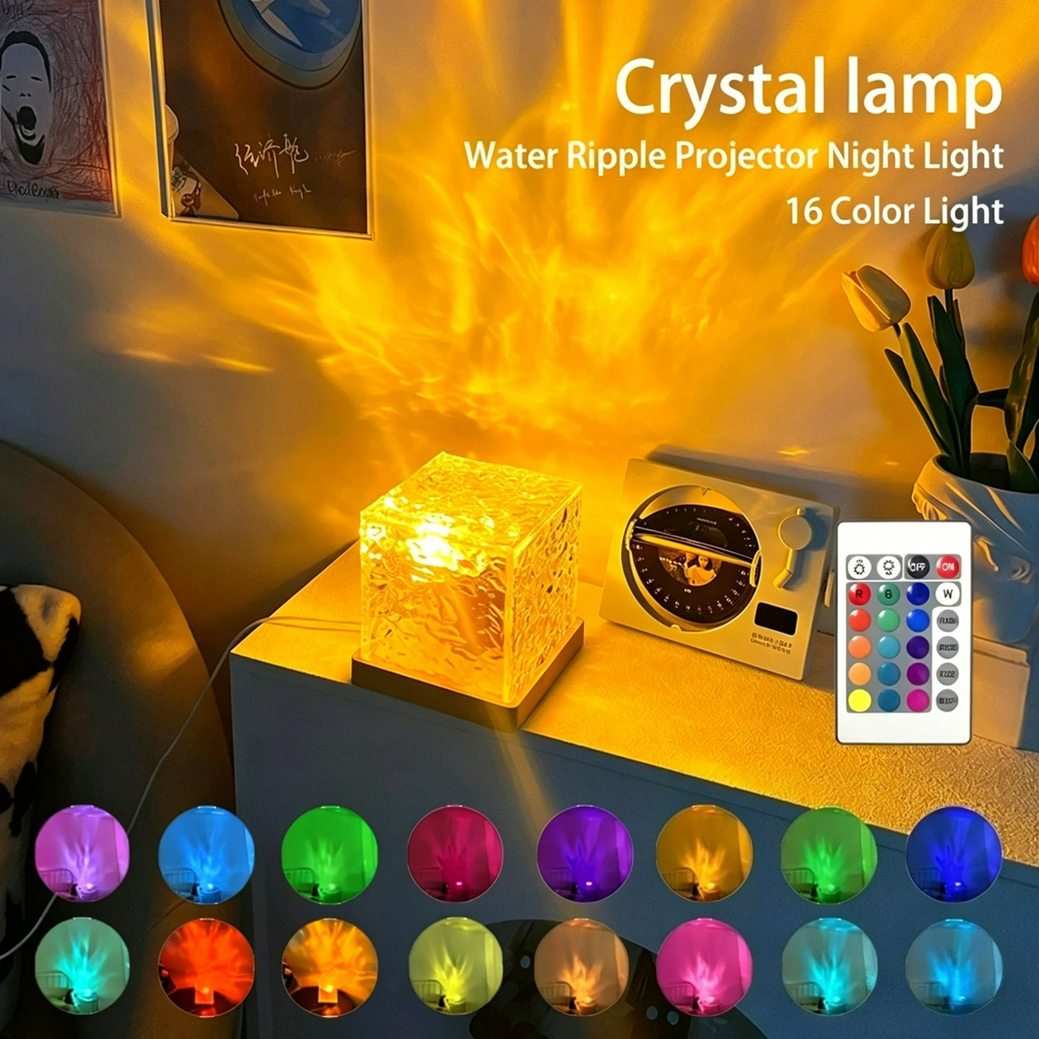 RGB 16 Colors Night Light Remo - Home Cinema Led Projector ulasan dan harga