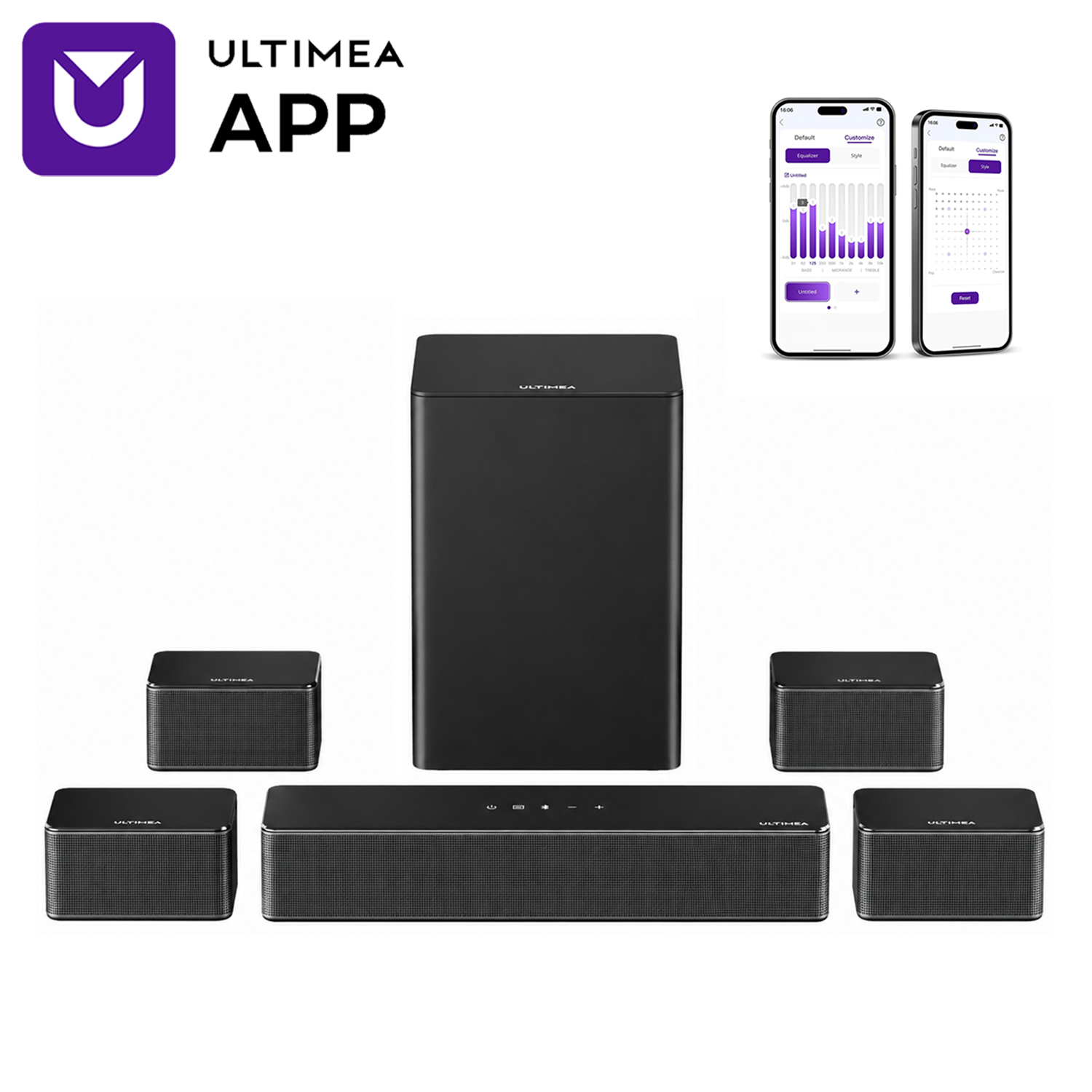 ULTIMEA 7.1 Surround Sound Sys - Home Cinema Bluetooth ulasan dan harga