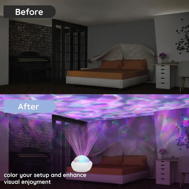 USB Aurora Projection Lamp Nor - Home Cinema Led Projector ulasan dan harga