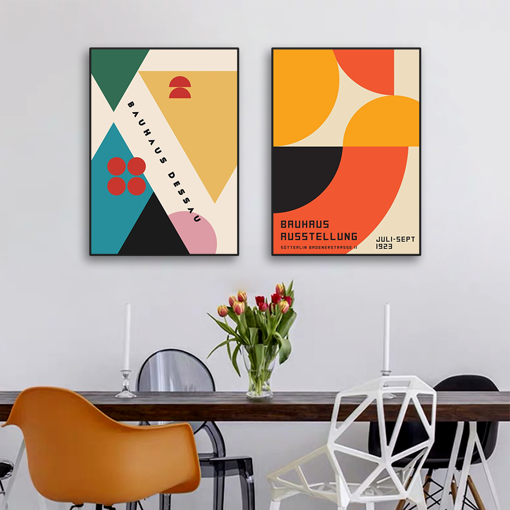 Modern Abstract Bauhaus Archit - Home Cinema Wall ulasan dan harga