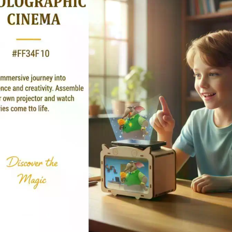 1Set DIY Holographic Display 3 - Home Cinema Diy ulasan dan harga