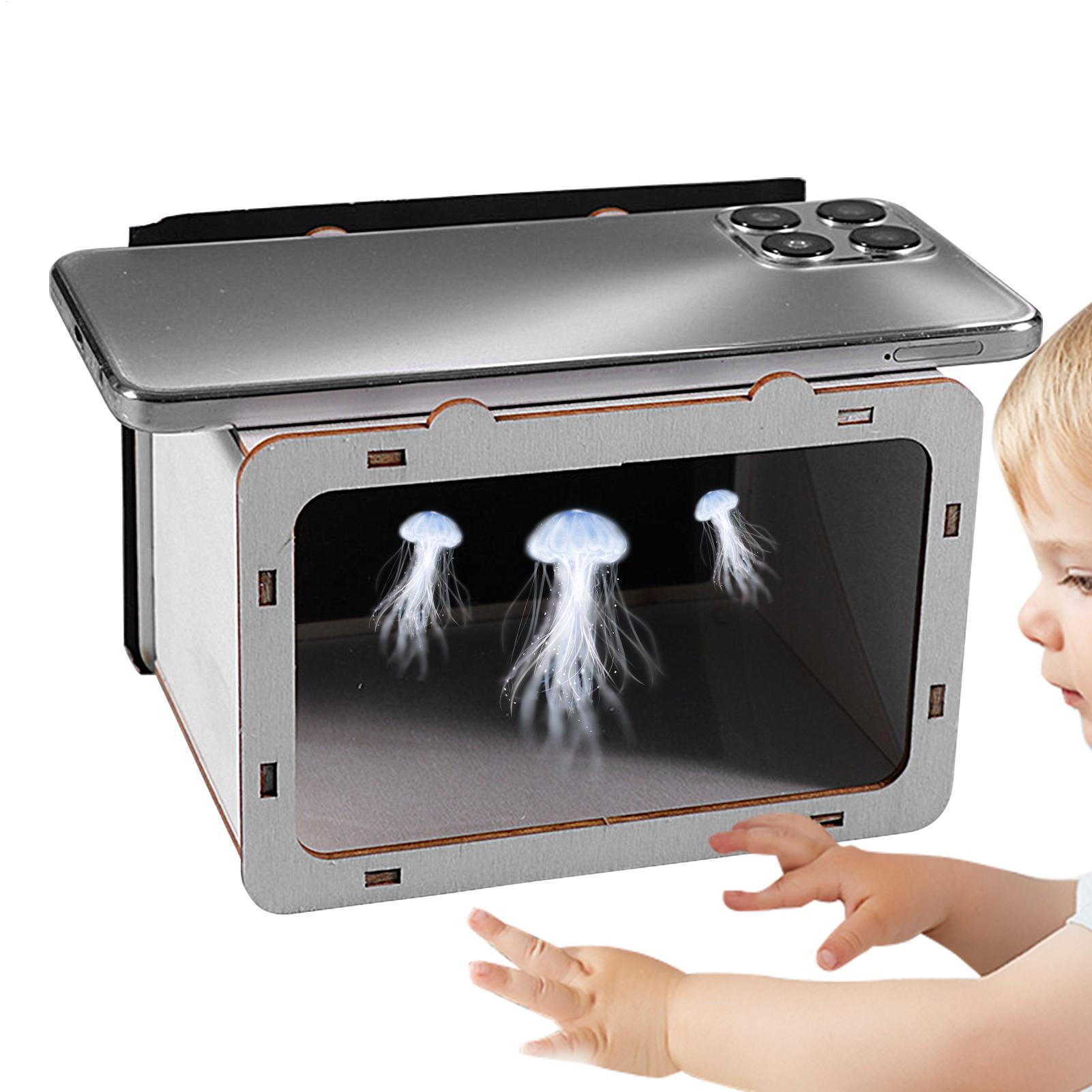 Phone Hologram Projector Porta - Home Cinema Diy ulasan dan harga