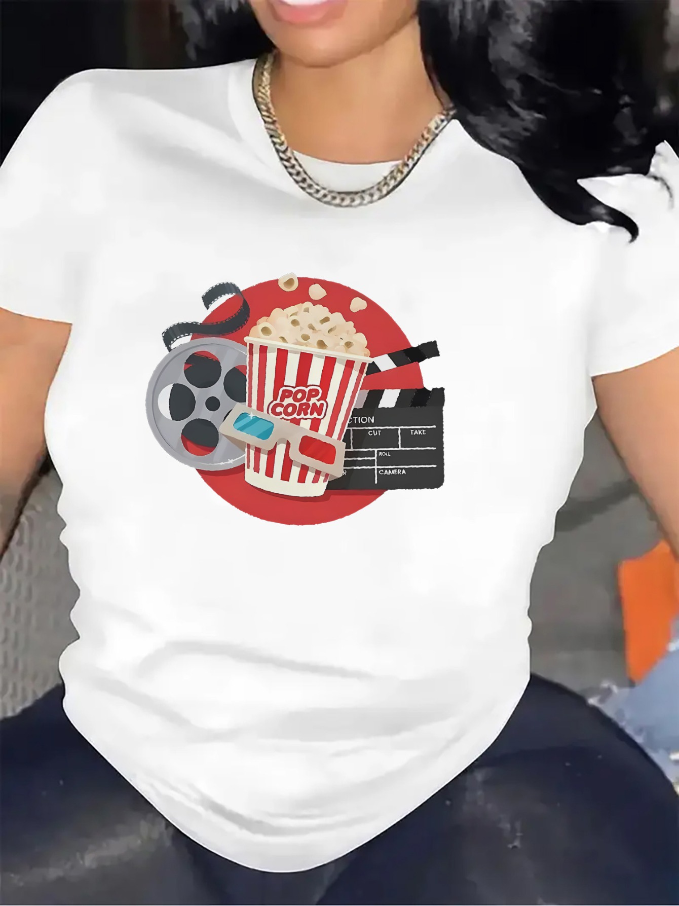 Casual Short-Sleeve Tee for Ci - Home Cinema Today ulasan dan harga