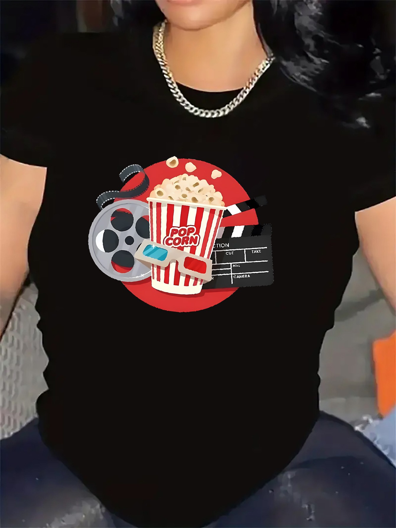 Casual Short-Sleeve Tee for Ci - Home Cinema Today ulasan dan harga