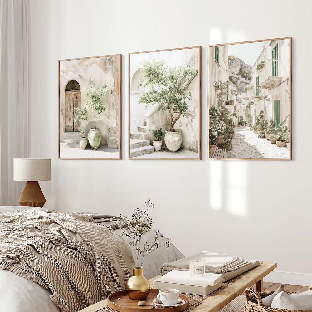 3pcs Set Unframed Italy Medite - Home Cinema Wall ulasan dan harga