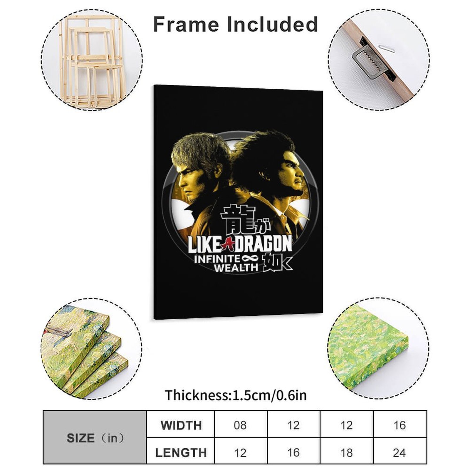 Kazuma Kiryu X Ichiban Kasuga  - Home Cinema Wall ulasan dan harga